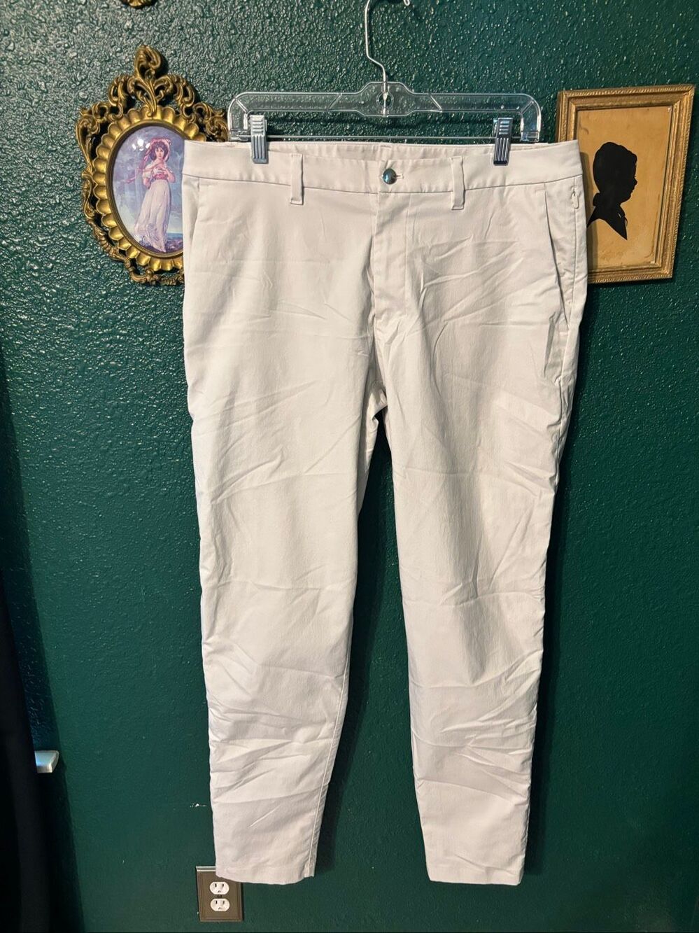 Lululemon ABC Slim-Fit Trouser 34"L *Smooth Twill  Sz 34 Bone